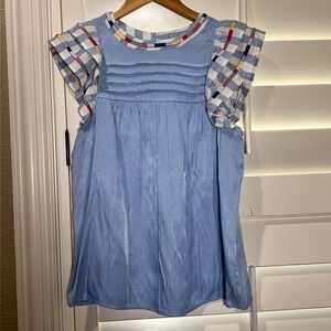 Entro Women’s Blouse Ruffle Sleeves